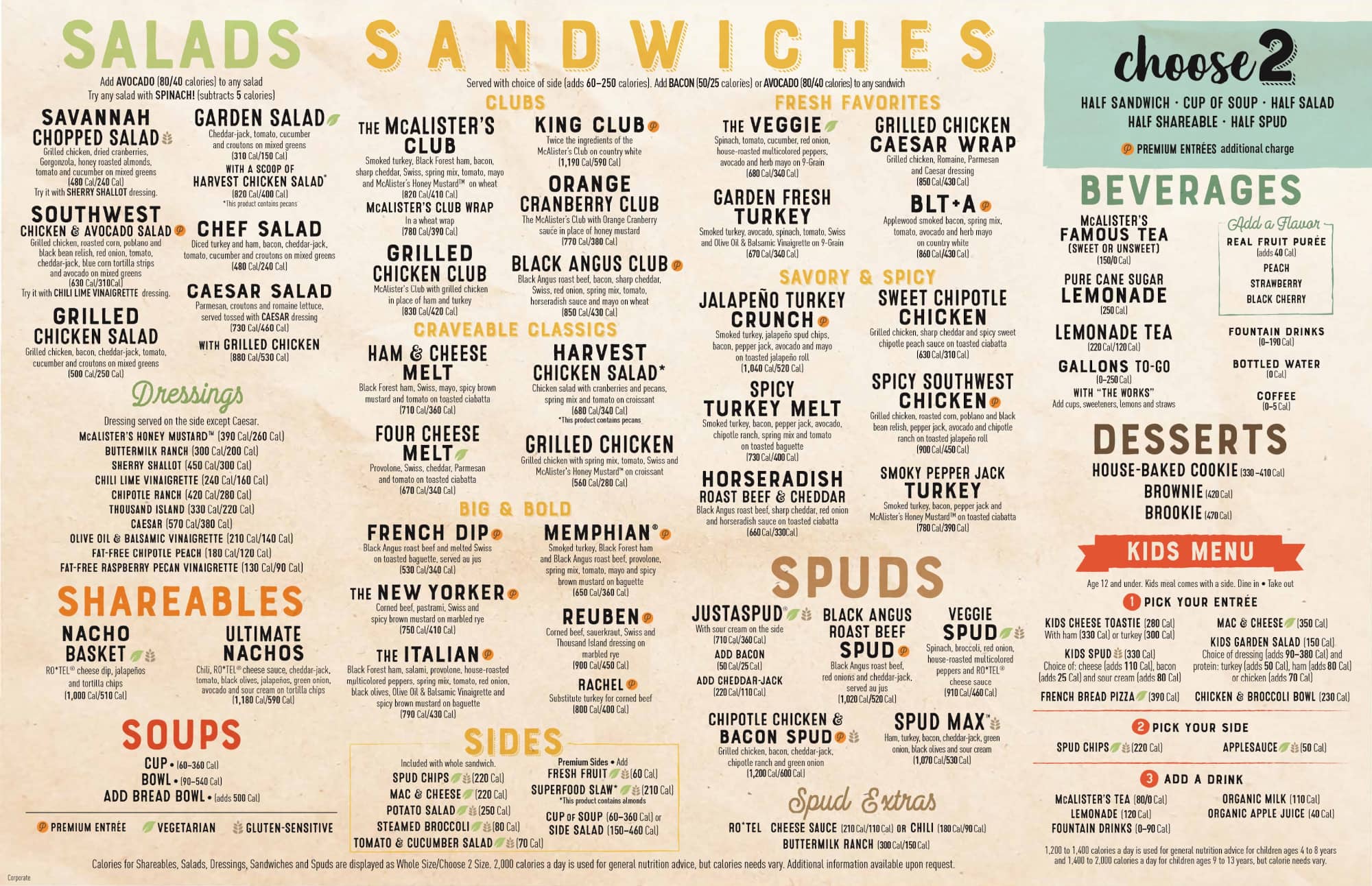 Mcalisters Menu